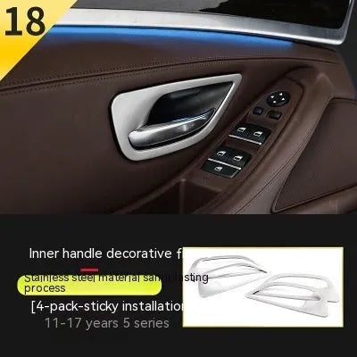 BMW 5 Series interior door handle decorative trim strips in colour-matched finish