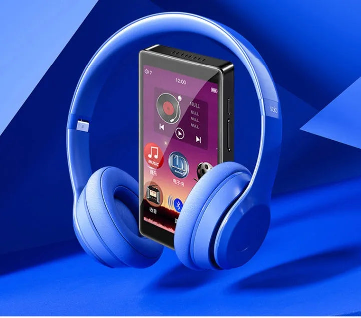 Black Ruizu H1 8GB MP3 MP4 player with 4.0 inch touch screen showing media interface