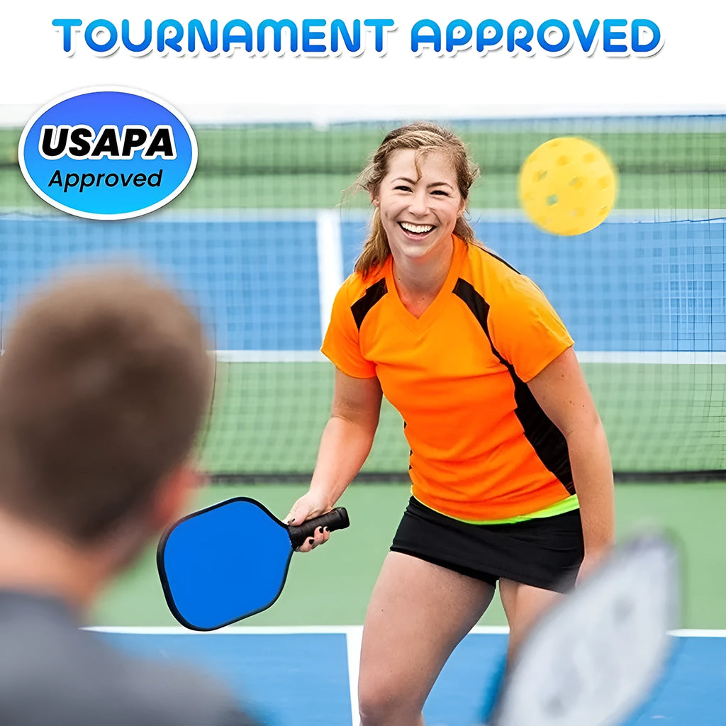 Poplar wood table tennis and pickleball training racket for adult beginners and school sports.