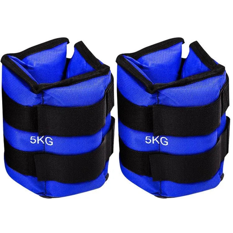 Pair of Oxford cloth legging sandbags for track and field running training in six weight options