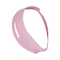 Pink and black elastic V face bandage facial care tool with far infrared option