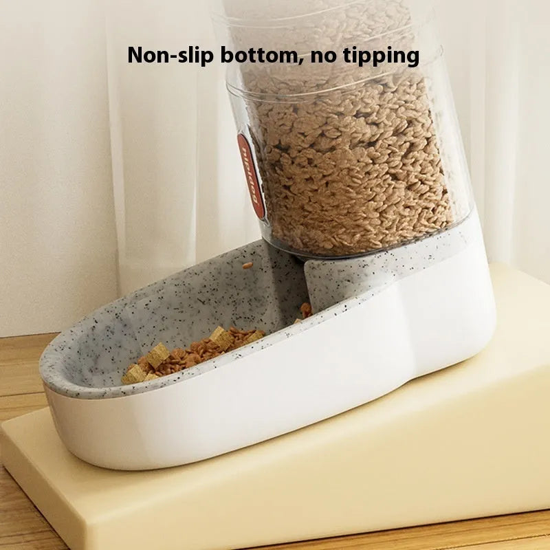 Automatic pet feeder and water fountain with 3.8L capacity in blue, green, grey, or pink colours