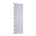 Stainless steel cream scraper cake decorating tool with polygon patterns