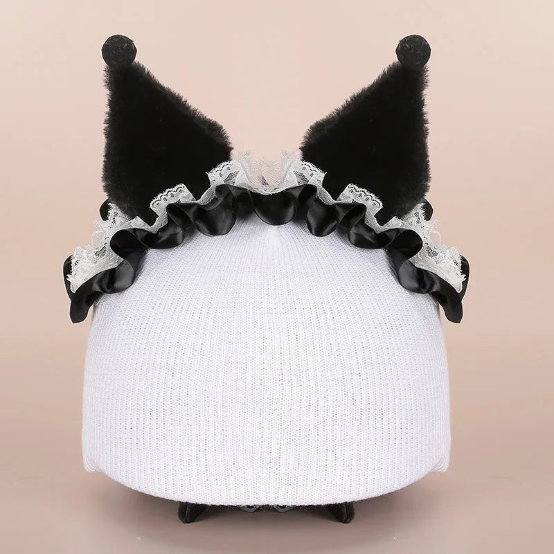 Plush fabric cartoon character helmet cover for cosplay in size M with multiple style options