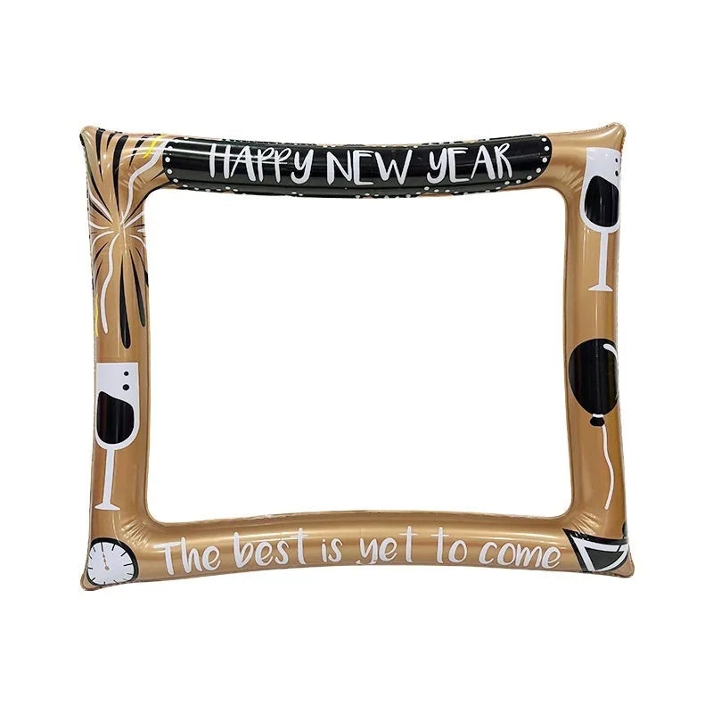 Christmas inflatable photo frame PVC prop for festive photography and youth entertainment