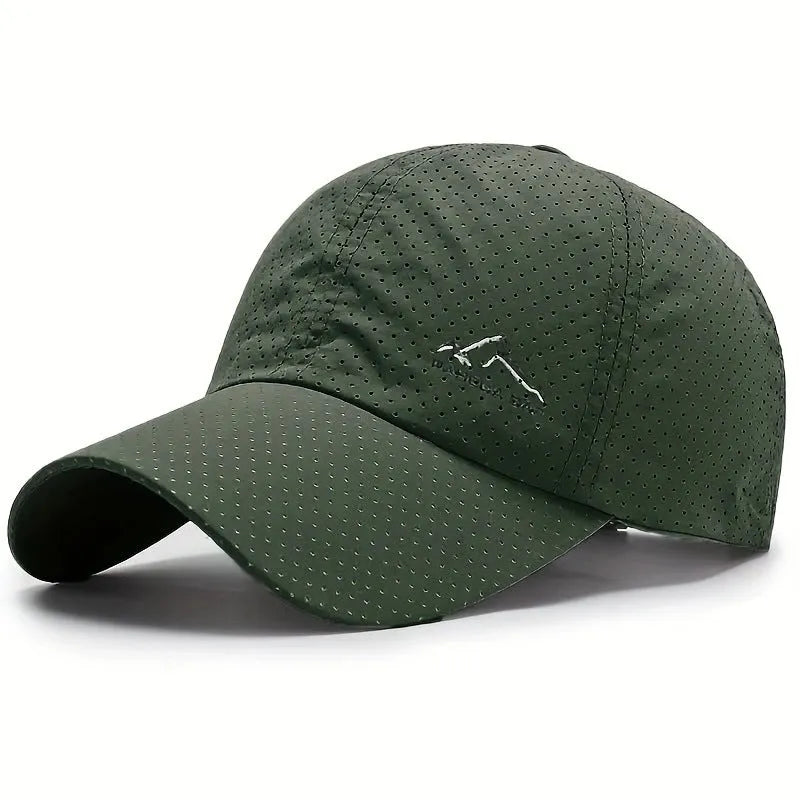 Korean-style dome crown baseball cap in polyester with adjustable strap for summer sun protection