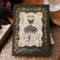 Retro art THALO gothic style A5 notebook with three cover design options
