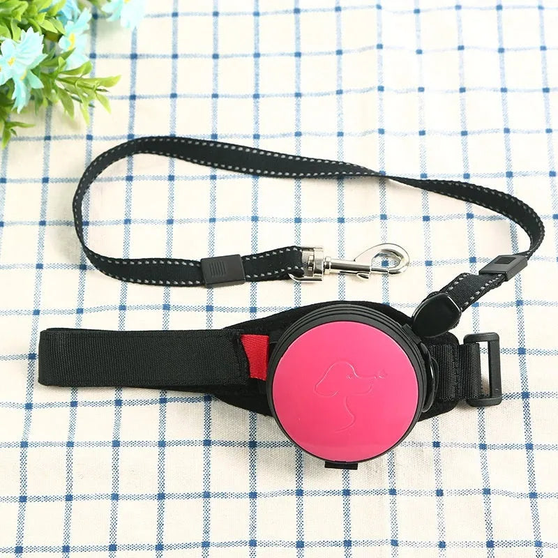 Pet Holding Hands automatic retractable dog leash extended to 3 metres with colourful nylon cord.