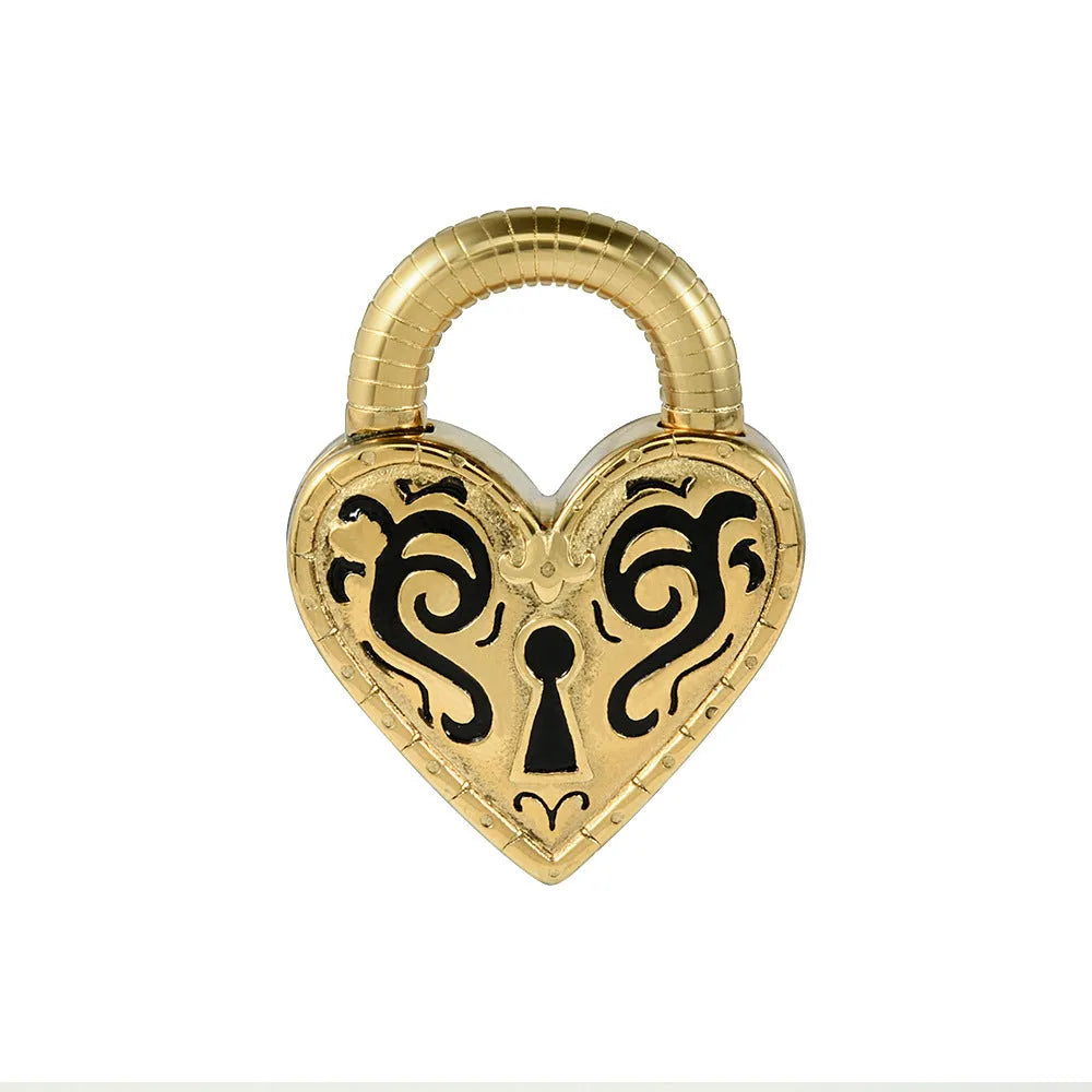 Women's stainless steel heart-shaped ear piercing studs in gold or steel colour options