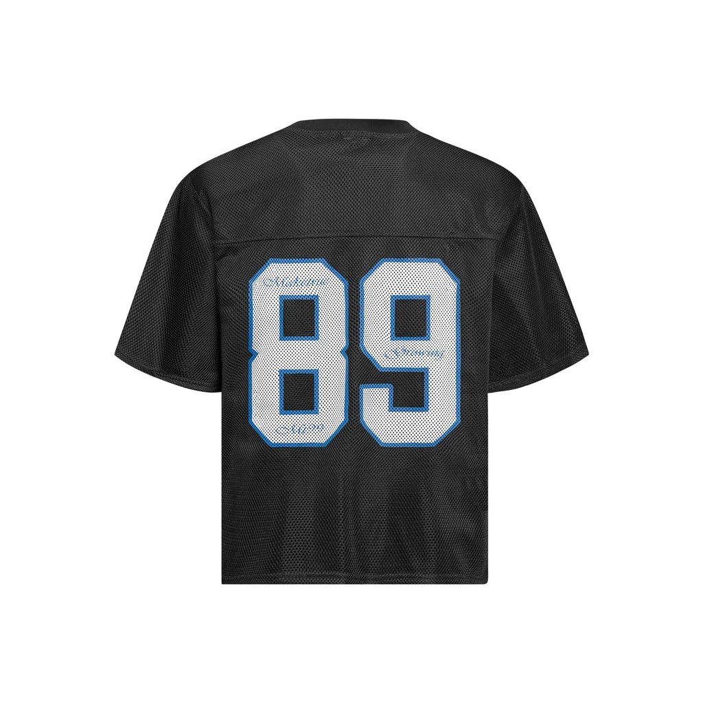 Men's loose-fit casual t-shirt in black or white with short sleeves and polyester blend construction