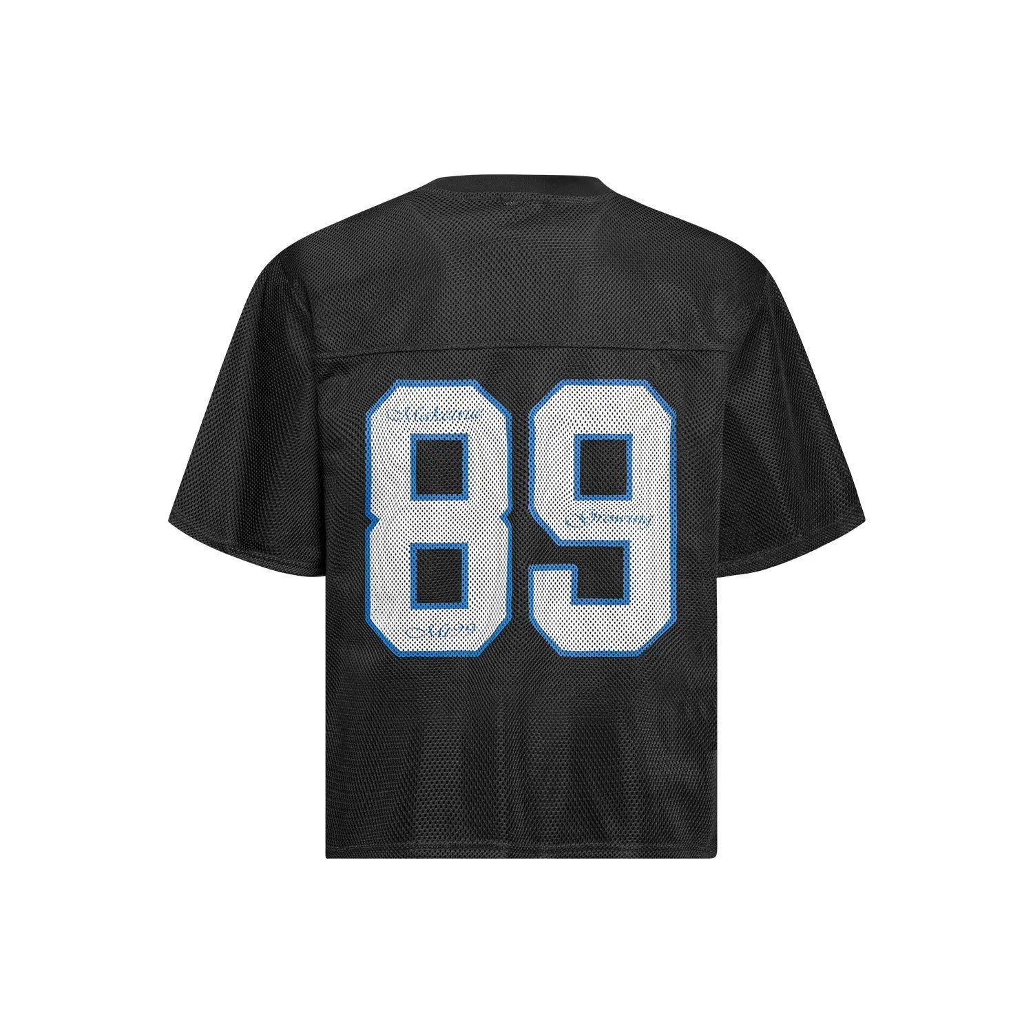 Men's loose-fit casual t-shirt in black or white with short sleeves and polyester blend construction