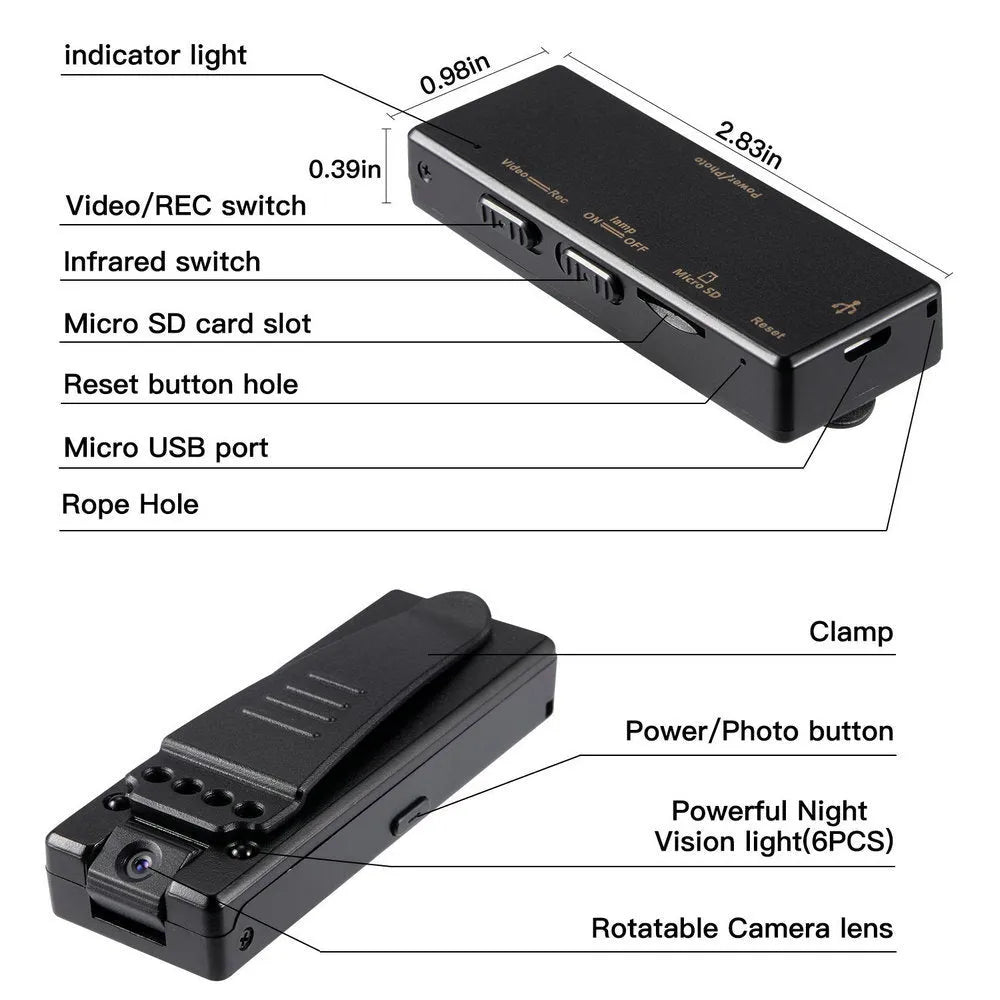 Black 1080p HD DV home camera with a rotatable lens on an ABS plastic body.