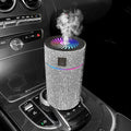 Compact car-mounted air purifier humidifier with USB cable in choice of seven colours