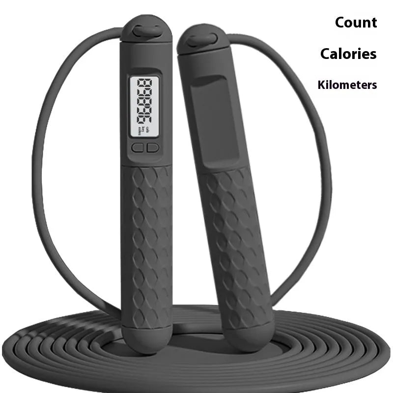 Skipping rope with ball bearings and ABS handles in multiple cord colour options for fitness training