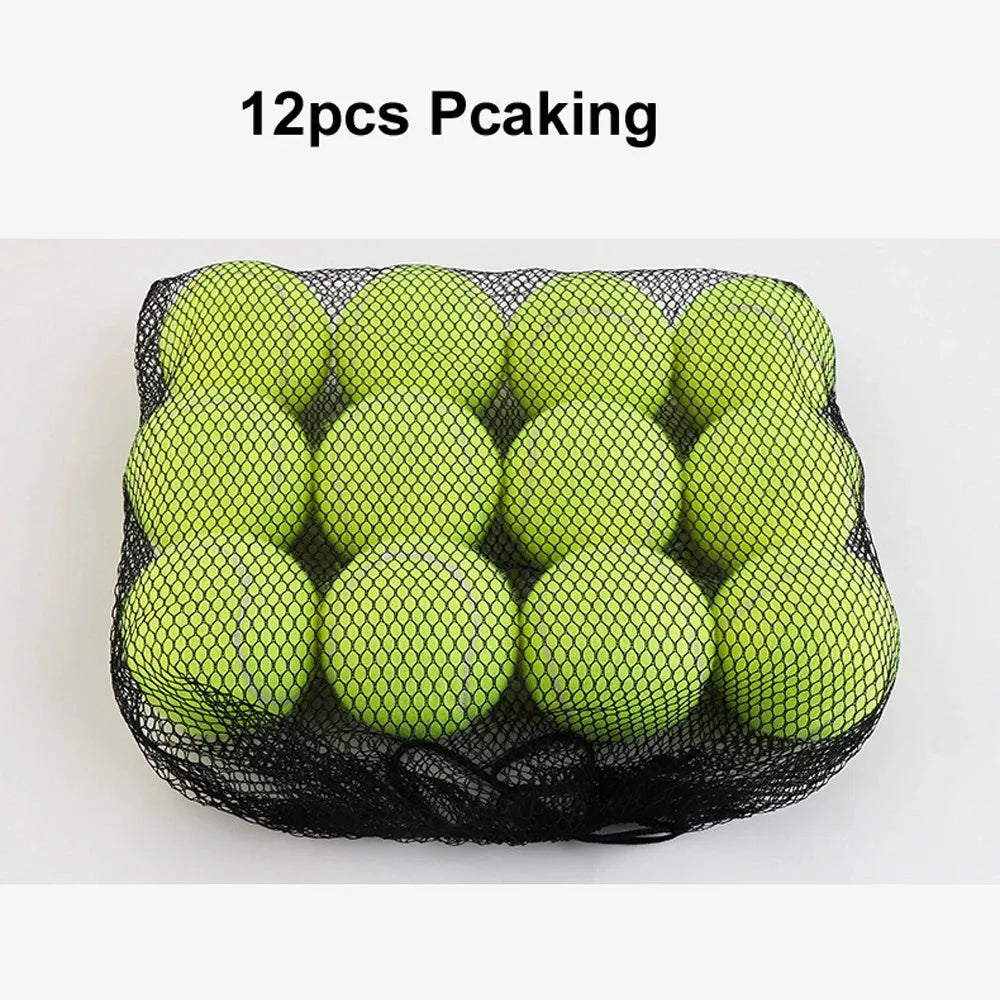 6.3cm bite-resistant rubber tennis ball dog toy in multiple colour options