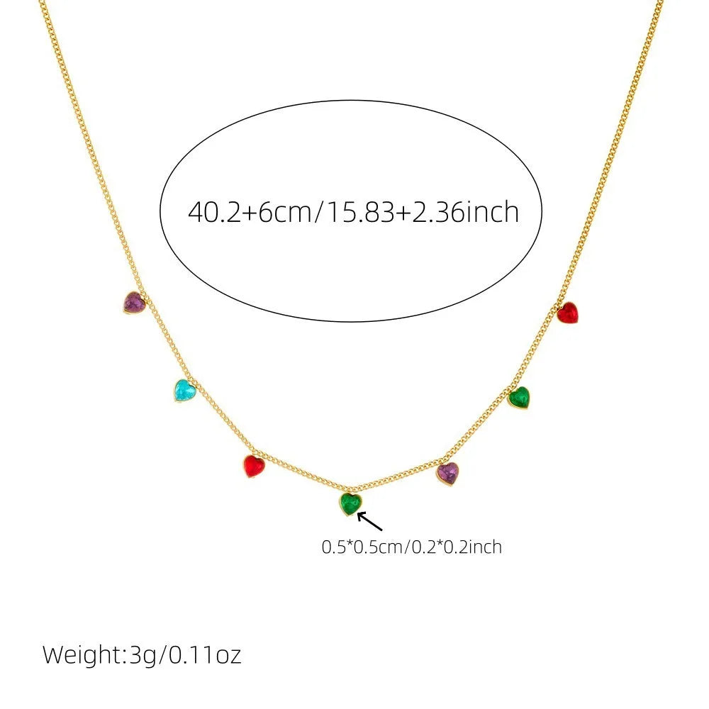 Gold-coloured heart pendant necklace for women on an adjustable chain.