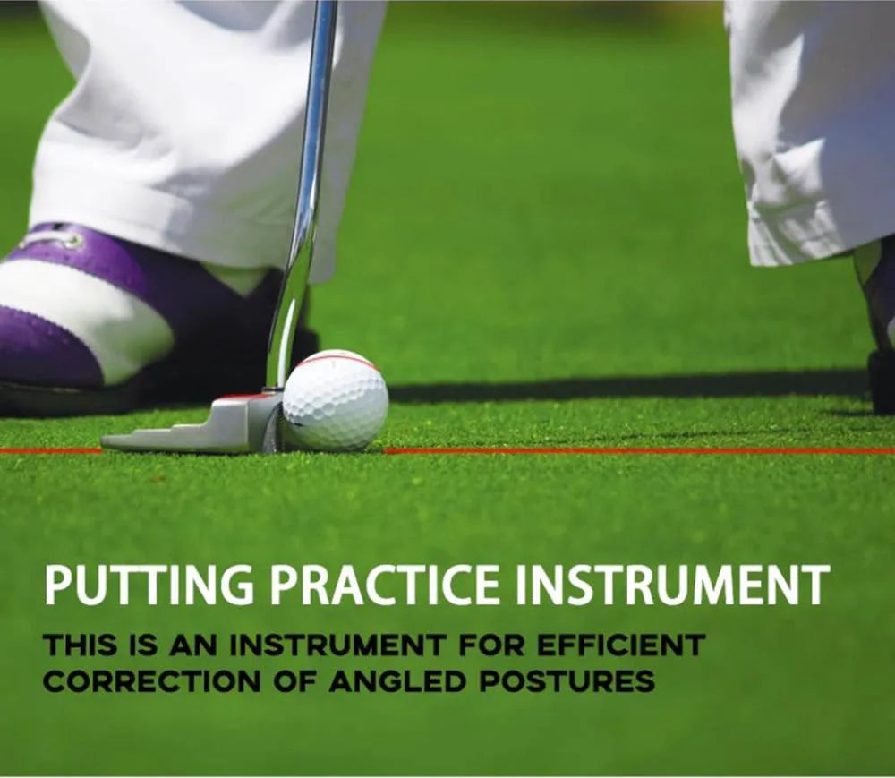 Black golf push rod laser aiming instrument body used for putting alignment training