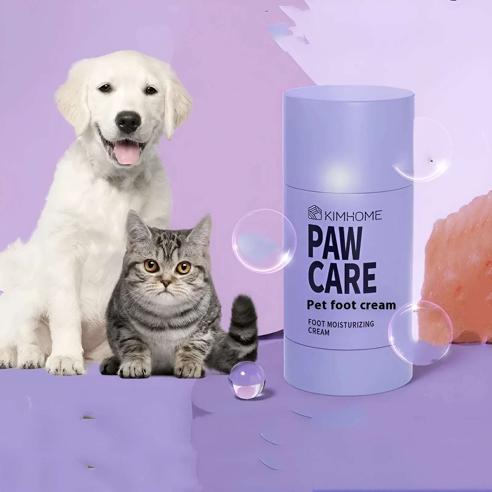 40g jar of pet foot moisturising cream with Brazil palm wax for cat and dog paw care.