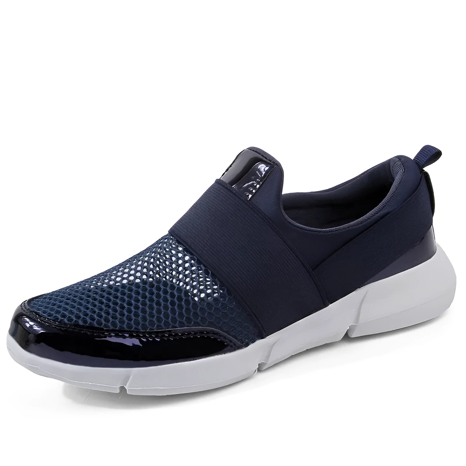 Women's lightweight sneakers with mesh inside material available in blue, black and grey colours