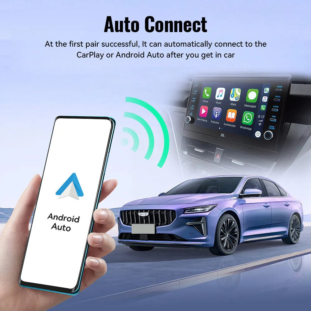 Black Mini CarPlay USB interface adapter measuring 26 x 55 x 13 mm
