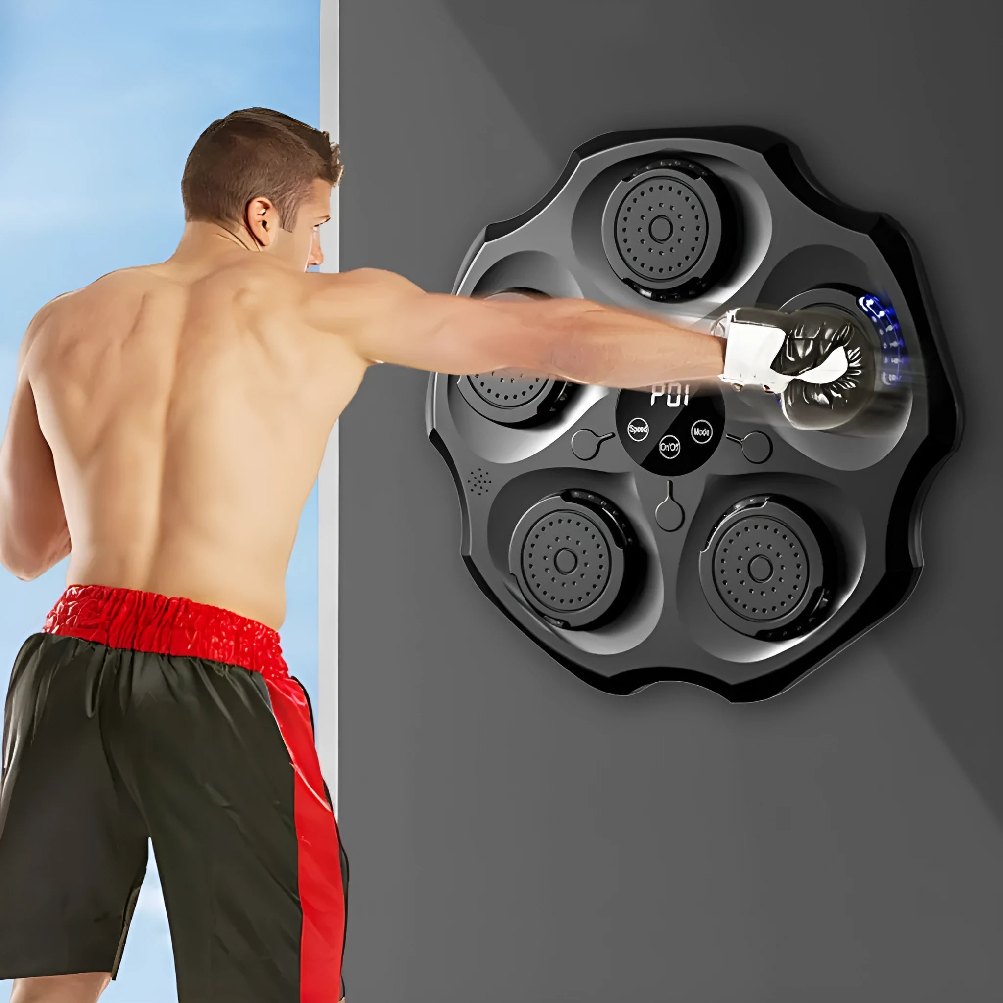 Bluetooth music boxing wall target with intelligent rhythm recognition hanging on wall