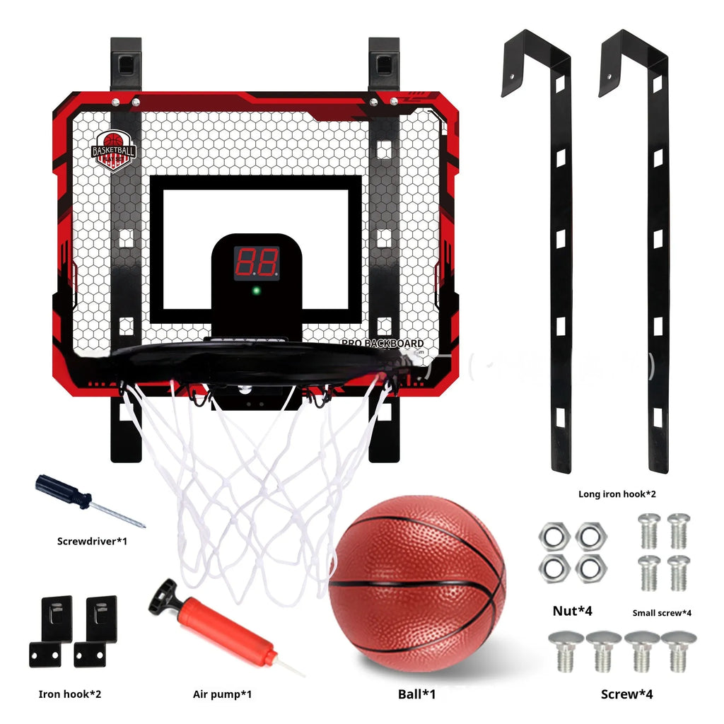 Foldable basketball frame with parallel panel backboard mounted using suction cups