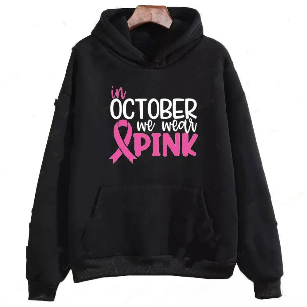 Pullover sweatshirt with hot stamping retro pattern and side seam pockets in multiple colour options