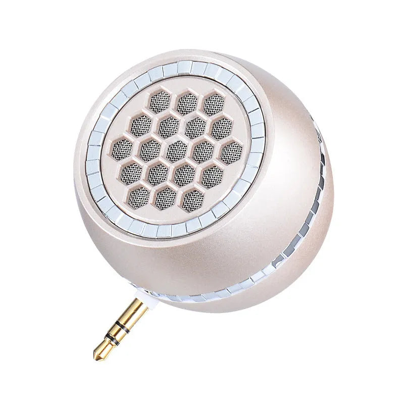 Universal external amplifier speaker in black, local gold or rose gold with USB power connection