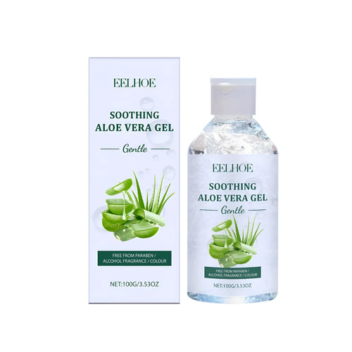 100g tube of aloe vera gel with glycerin and sodium hyaluronate ingredients