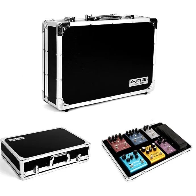 Black aluminium aviation flight case for T-EC8 trumpet with custom foam interior