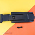 Carbon fibre lengthened rear mudguard for Light Bee electric off-road bicycle.