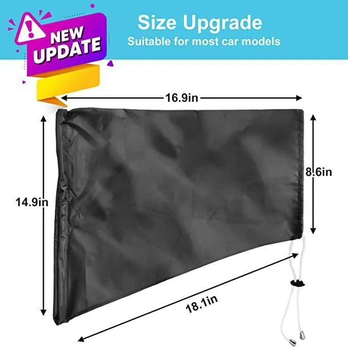 Waterproof cover for new energy vehicle charging port in grey colour showing drawstring closure