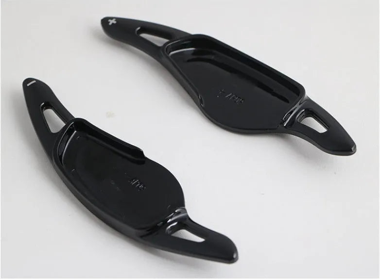 ABS carbon fibre steering wheel paddle shift interior modification kit in multiple finish options