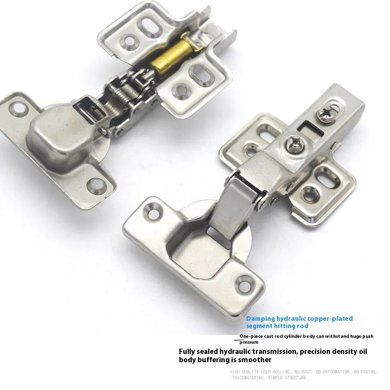 761 cold rolled steel hydraulic cabinet hinge with nickel plating in three coverage configurations