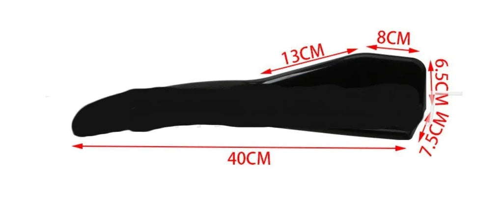 General Motors car front and rear deflector light kit in bright black or carbon fibre finish