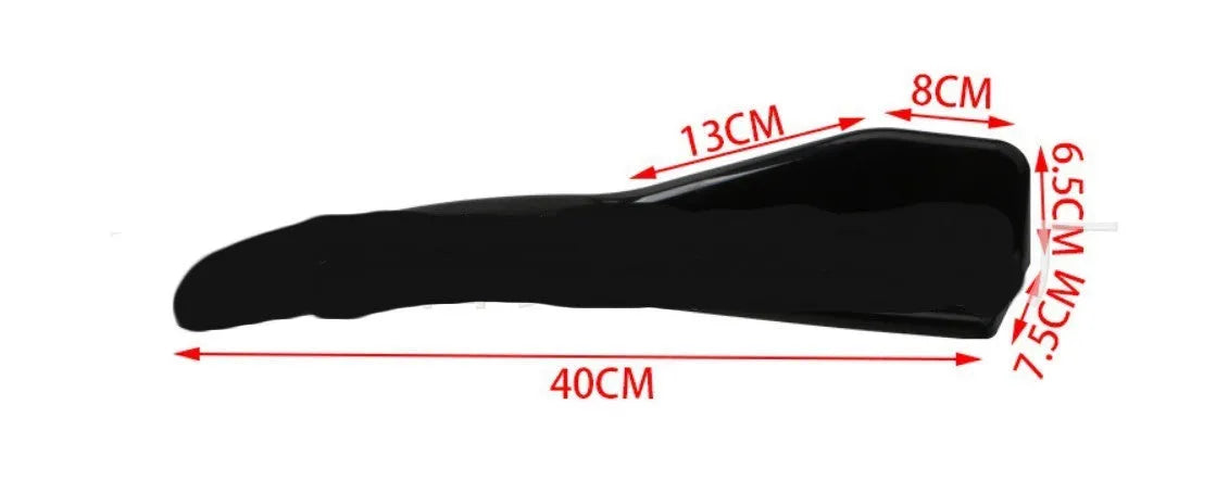 General Motors car front and rear deflector light kit in bright black or carbon fibre finish