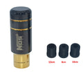 Roasted blue aluminium gear shift head with universal 8-12mm fitting for car transmissions