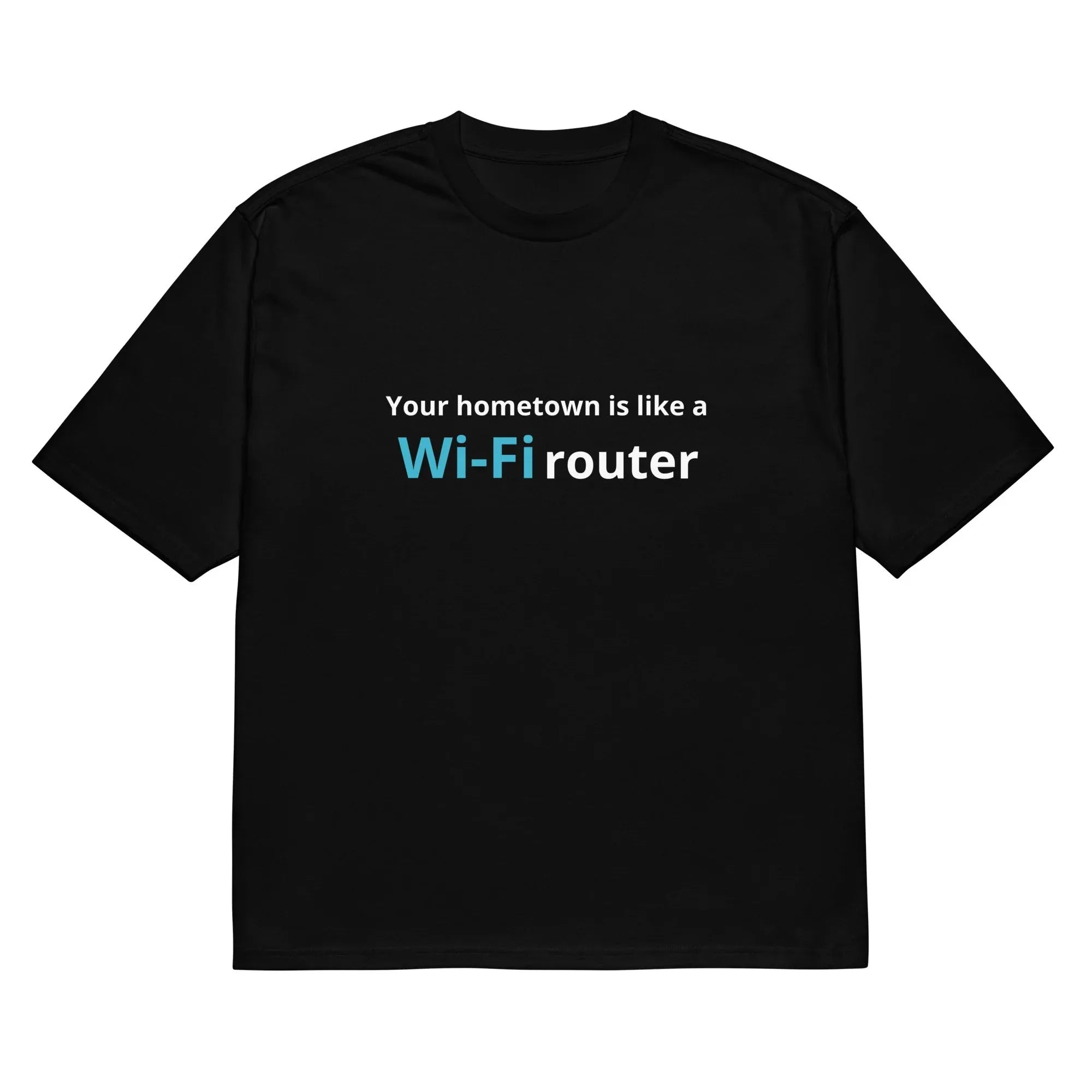 Men's black T-shirt with 3D printed cartoon design, loose fit with short sleeves