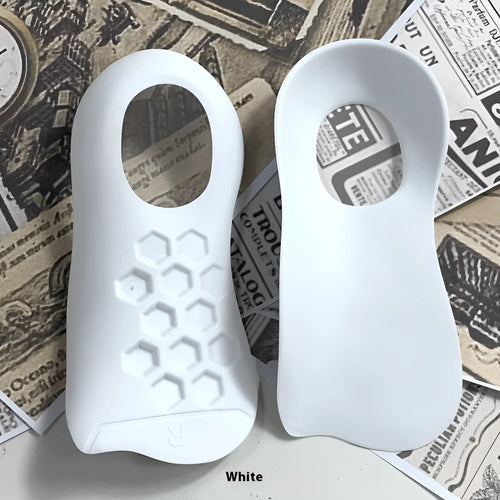 TPR arch support insole with varus correction design in three colour options