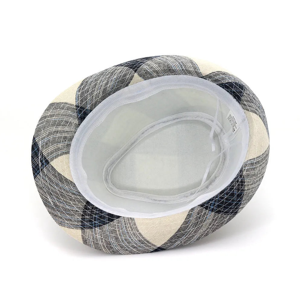 Blue bell crown sun hat with 4.5cm brim for outdoor sun protection