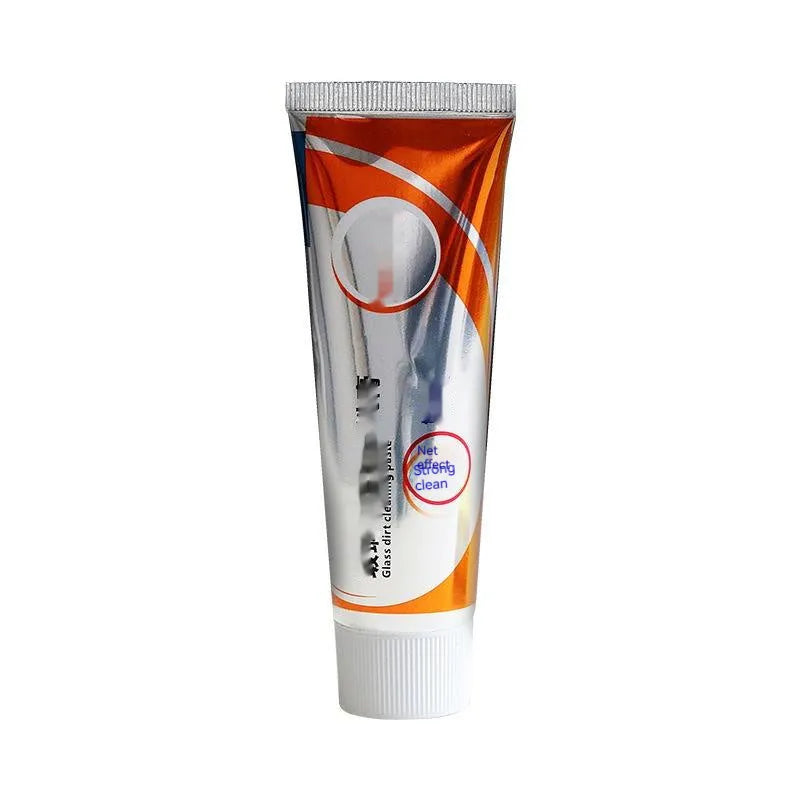 65ml white car windshield cleaning paste bottle with spong mop for oil stain removal from vehicle glass