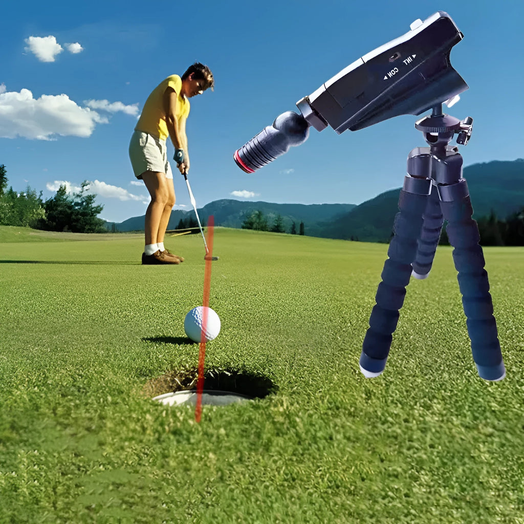 Golf putter laser aiming instrument with multiple style configuration options