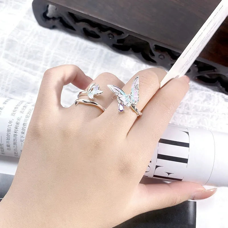 Adjustable copper insect ring with dripping oil finish in antique colours JZ2868A JZ2872A JZ2874A