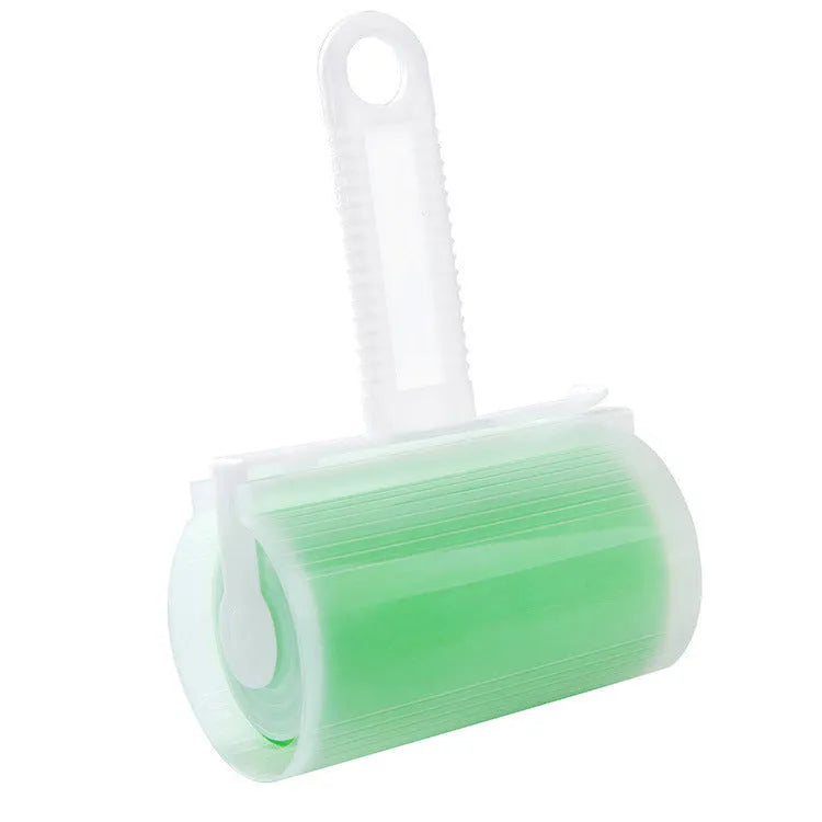 Reusable washable lint roller with cover for pet hair removal on fabrics