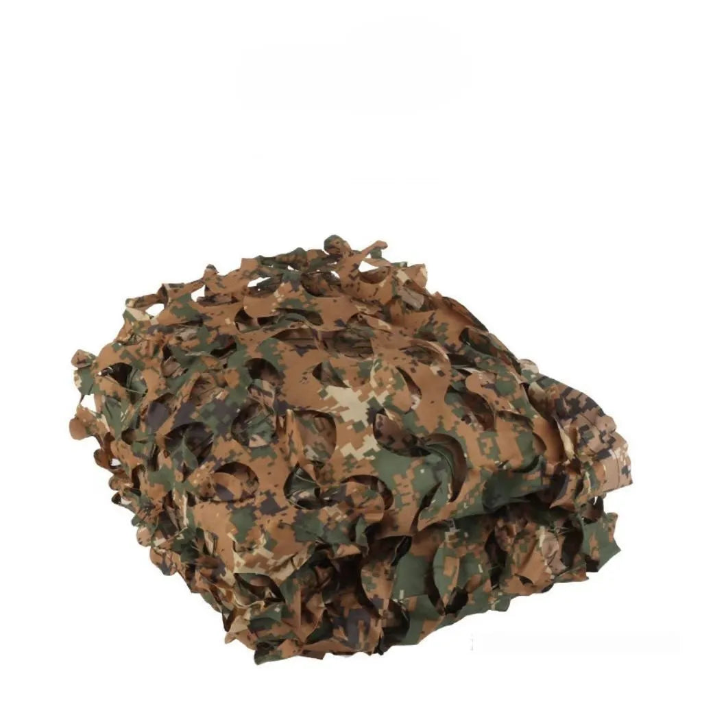 Camouflage netting set showing multiple pattern options for outdoor concealment with UV and infrared protection