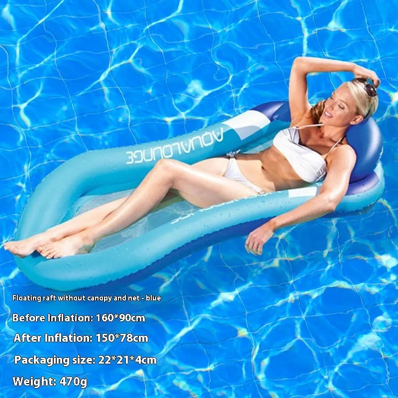 PVC inflatable floating row with thick sequins and wave design in multiple colour patterns