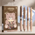 Erasable cartoon gel pen with 0.5mm tip in black or crystal blue ink options