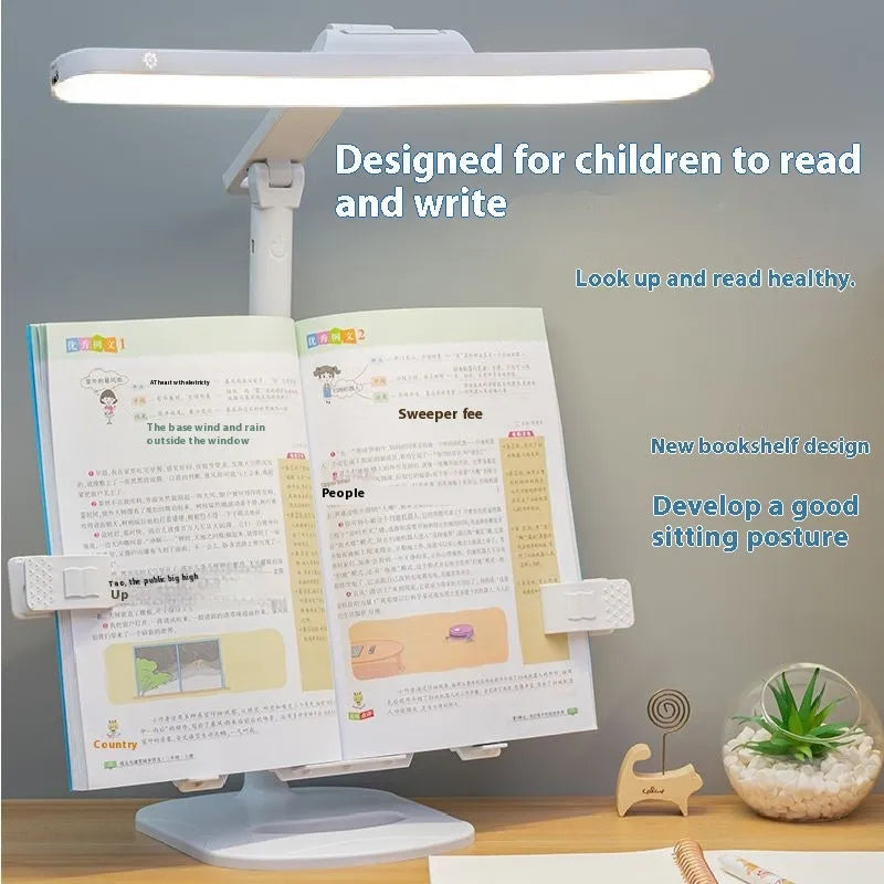 Adjustable table lamp with three colour temperature settings and dual charging/plug-in power options