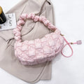 Women's casual nylon messenger bag in a solid colour with a long shoulder strap