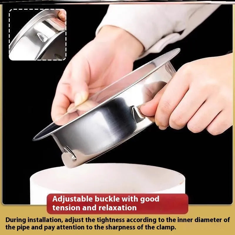Stainless steel inlay floor drain deodorant seal cover with modern simplicity design